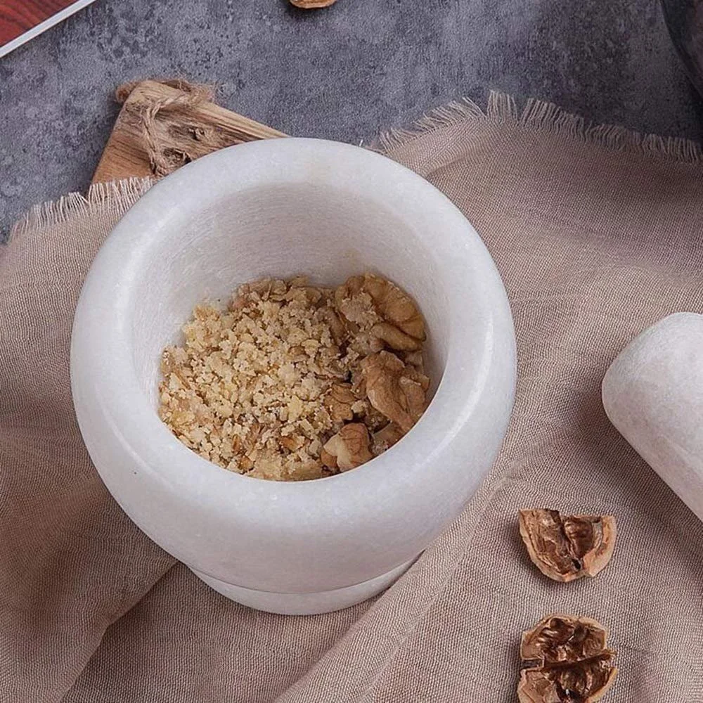 Ступка з товкачиком гранітна для песто, спецій, приправ, фото №6