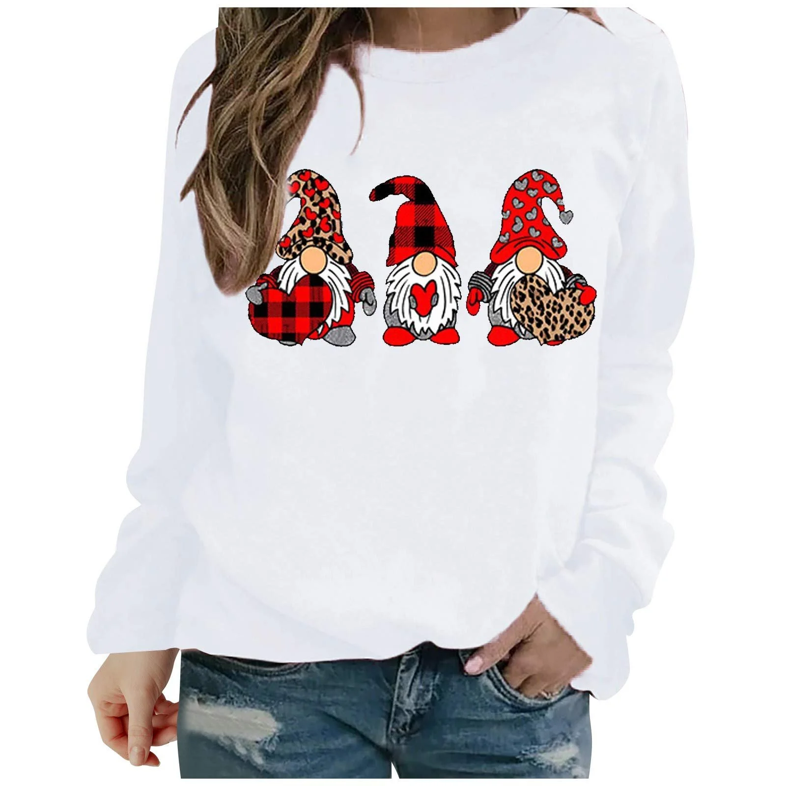 Жіночий Светр Generisch GNOME Heart, фото №1 Жіночий Светр Generisch GNOME Heart, фото №1