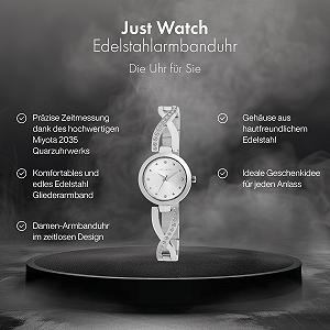 Часы Женские Just Watch Relana JW10174 Сталь Застежка-крючок Аналоговый Кварц synthetic.ua - Фото 1