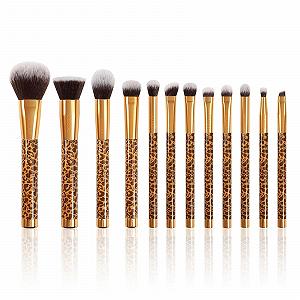 Набор кистей JTRHD Make-up 12 шт, синтетический волос, золотой, размер S - Фото 1