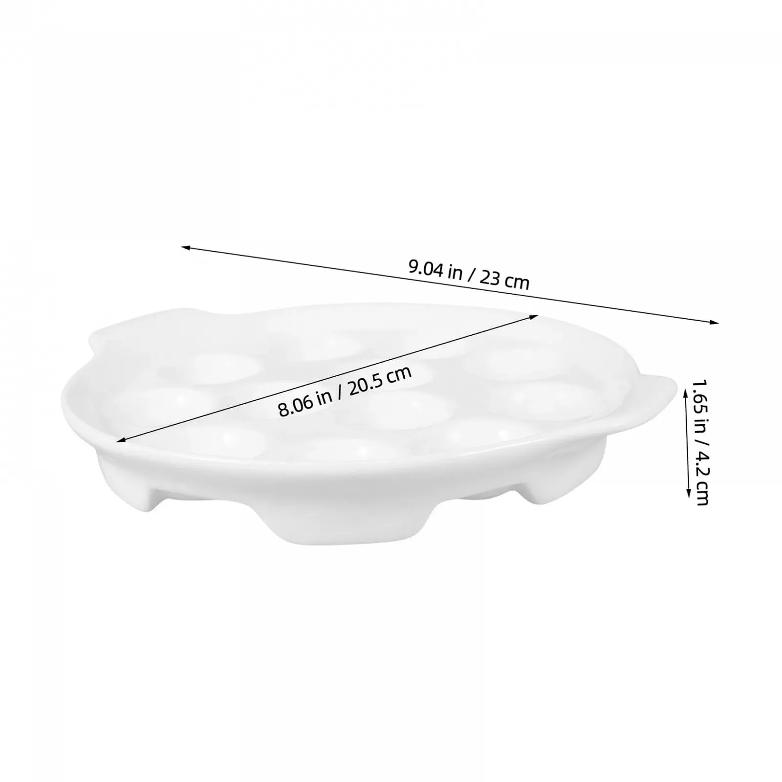 Форма для запекания улиток BESTYASH керамическая с ячейками и ручками, белая, фото №2 Форма для запекания улиток BESTYASH керамическая с ячейками и ручками, белая, фото №2