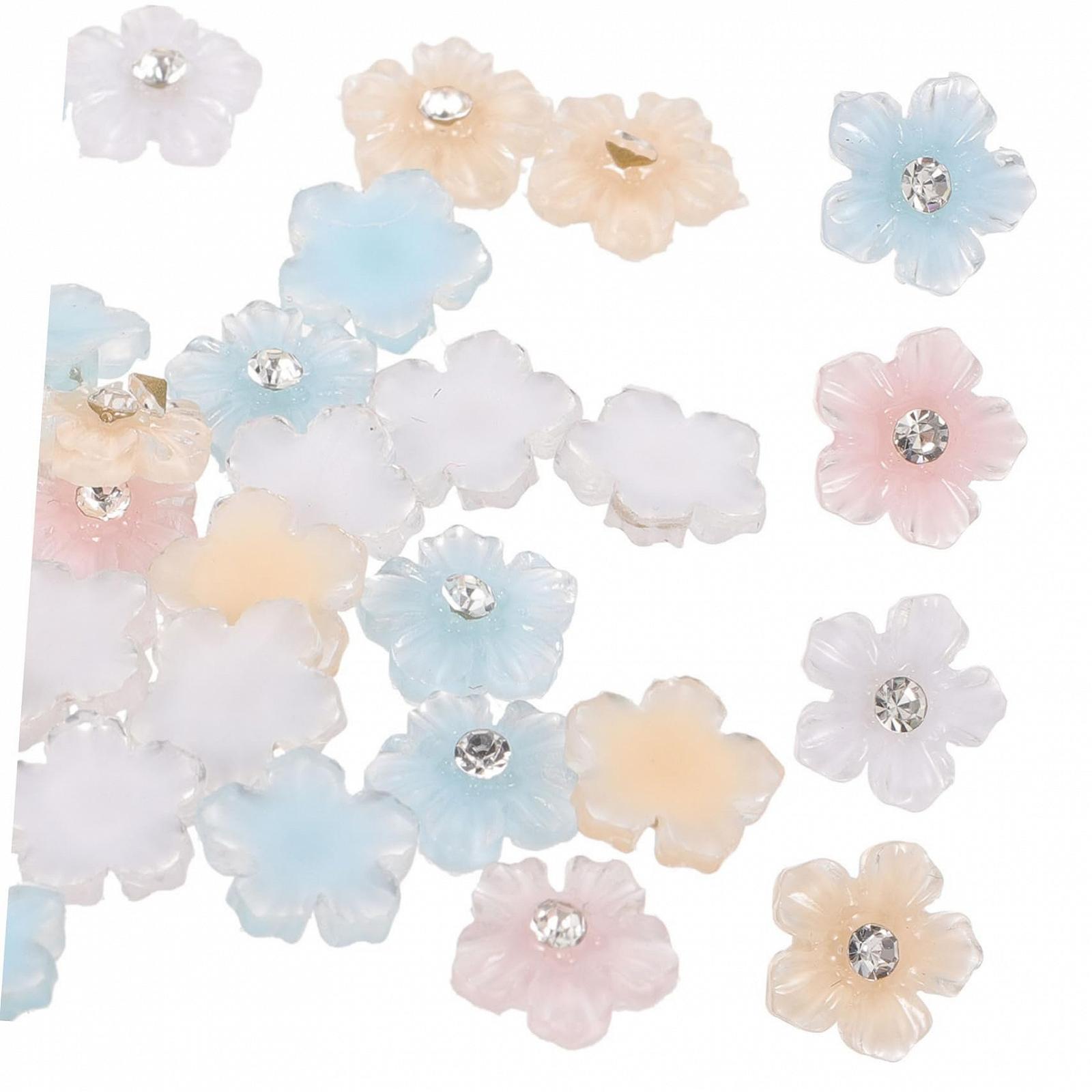 Украшения для ногтей Цветы FRCOLOR 2 шт. со стразами, фото №3