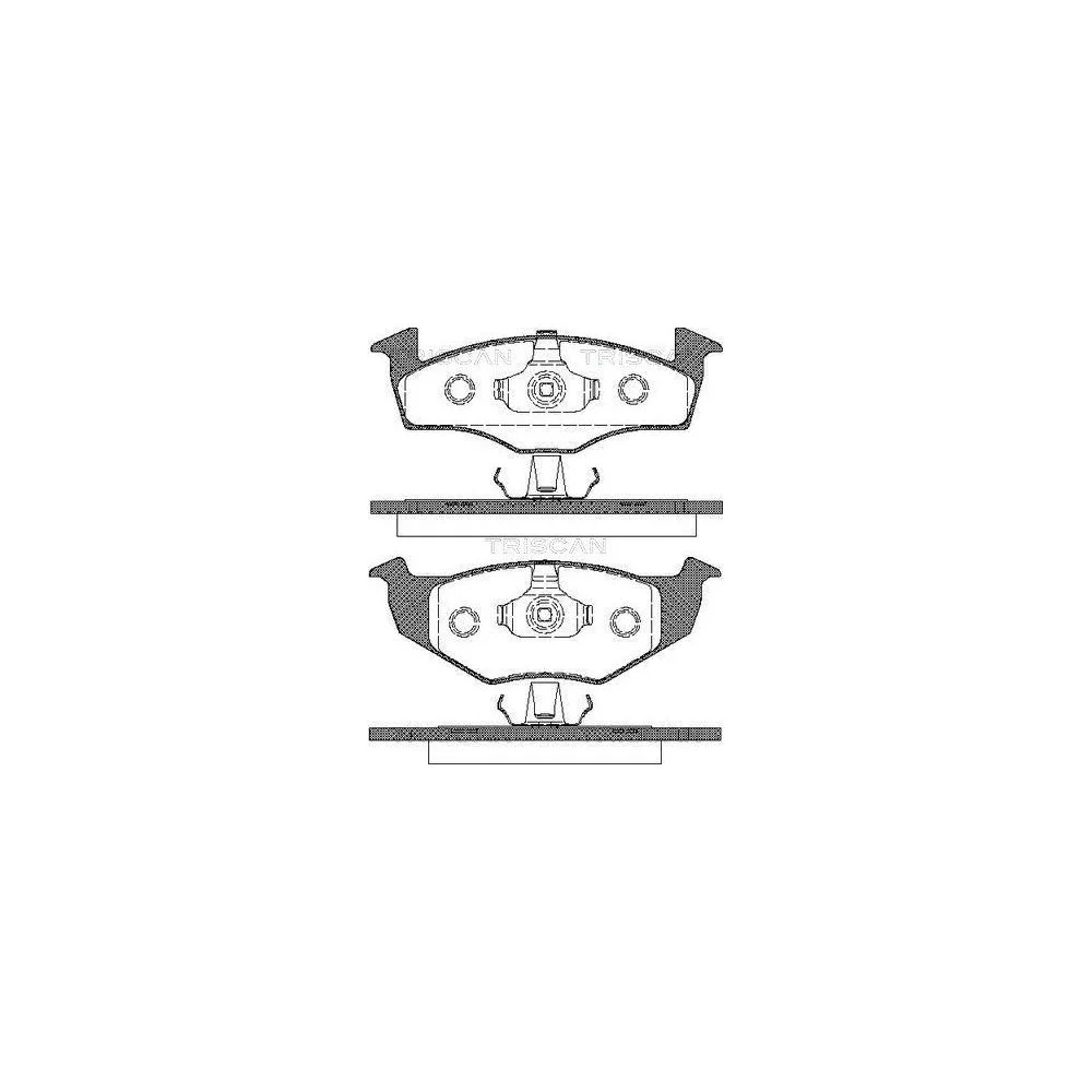 Комплект гальмівних колодок, дискове гальмо TRISCAN 8110 29017 для SEAT VW, передній міст, фото №1 Комплект гальмівних колодок, дискове гальмо TRISCAN 8110 29017 для SEAT VW, передній міст, фото №1