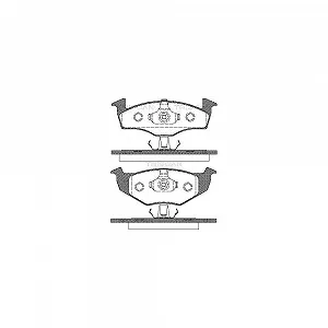 Комплект гальмівних колодок, дискове гальмо TRISCAN 8110 29017 для SEAT VW, передній міст - Фото 1