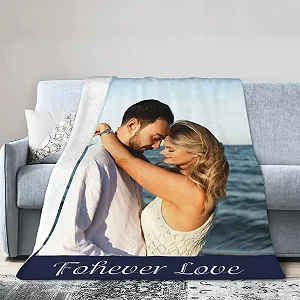 Персоналізований плед ROHBVMN з фото та текстом synthetic.ua - Фото 1