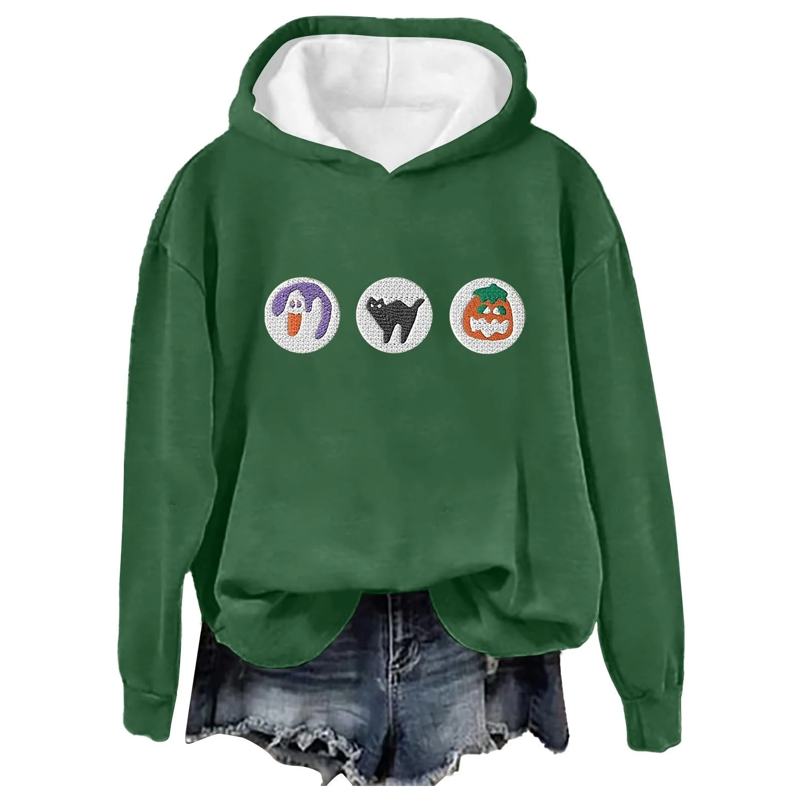 Жіночий світшот Generisch Вільний Пуловер з довгими рукавами, фото №1