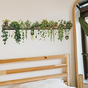 Наклейка на стіну HGDESIGN Green Leaves Flower Vine B - Фото 1