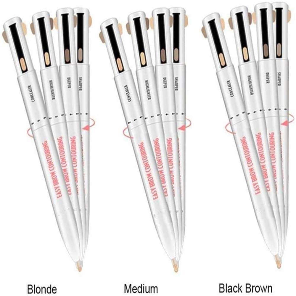 Карандаш для бровей 4-в-1 Водостойкий Поворотный, фото №5