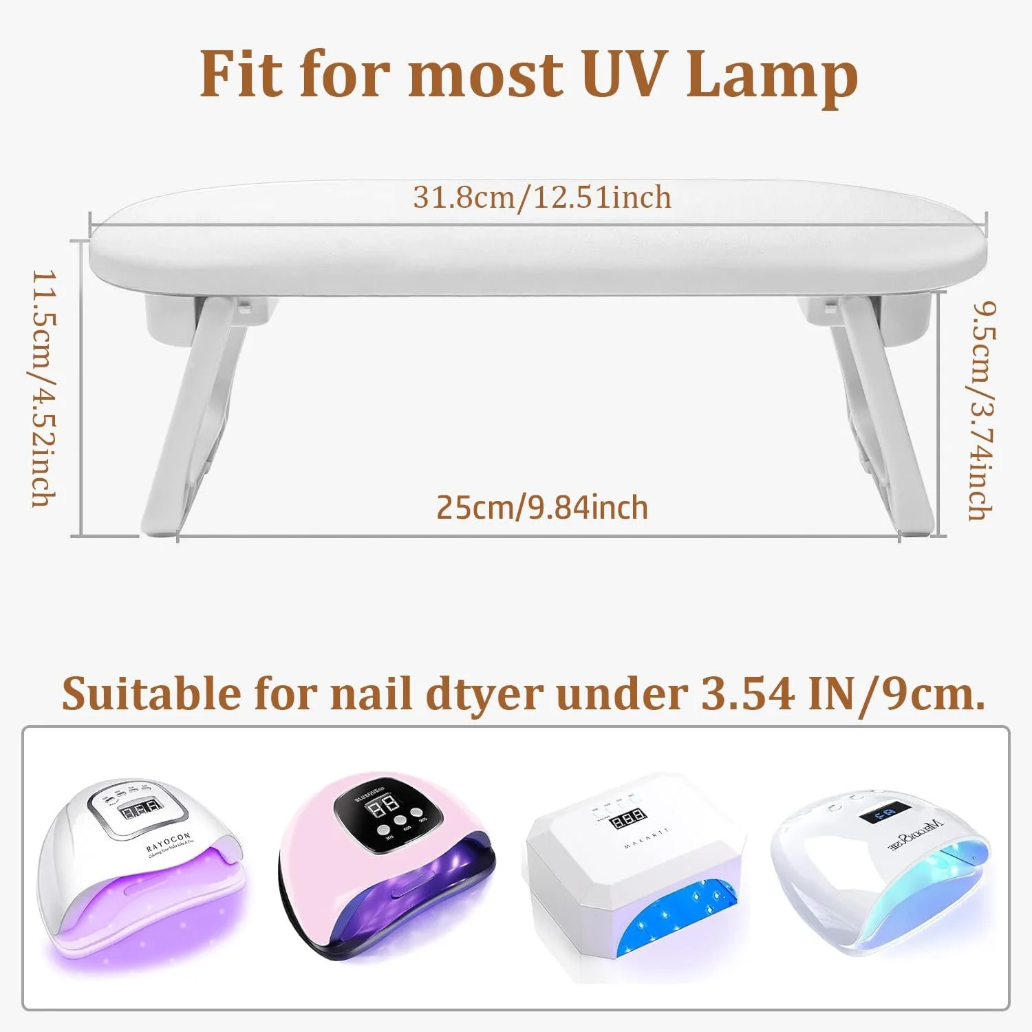 Подставка для рук ANRUI для маникюрного салона, подушка для рук из PU кожи со складной подставкой, фото №5