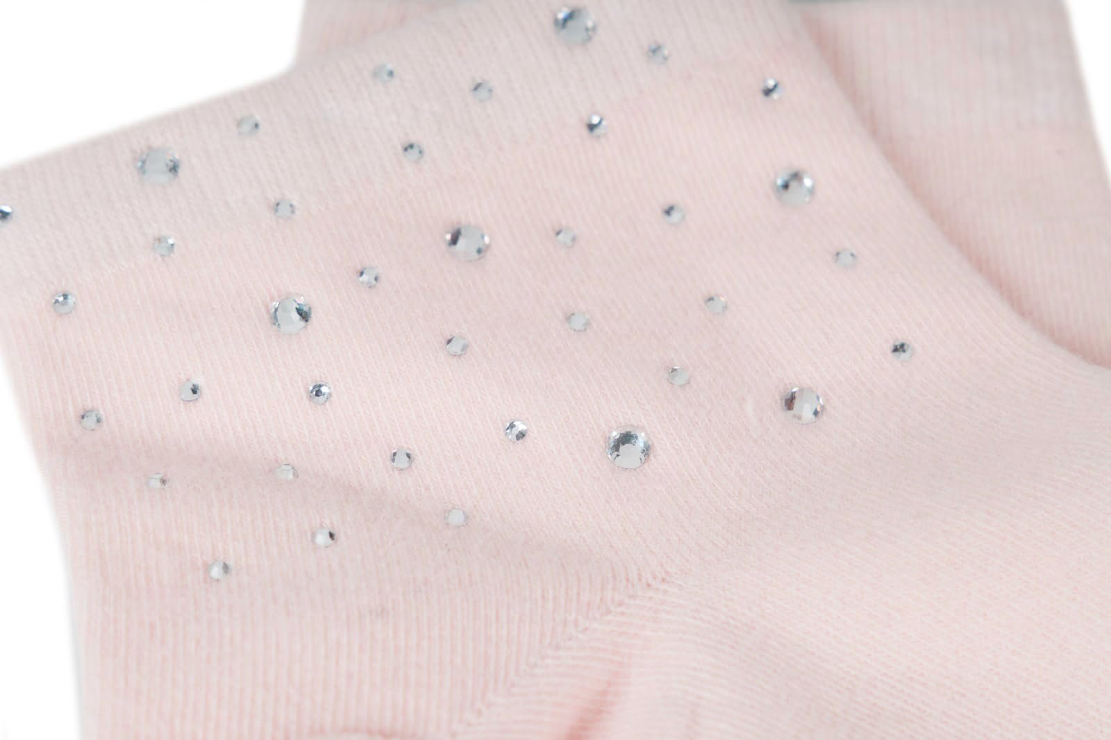 Носки styleBREAKER Женские с аппликацией из страз на поясе, Размер 35-41 EU / 5-9 US / 4-7 UK, Носки до щиколотки со стразами 08030014, Розовый цвет, фото №2