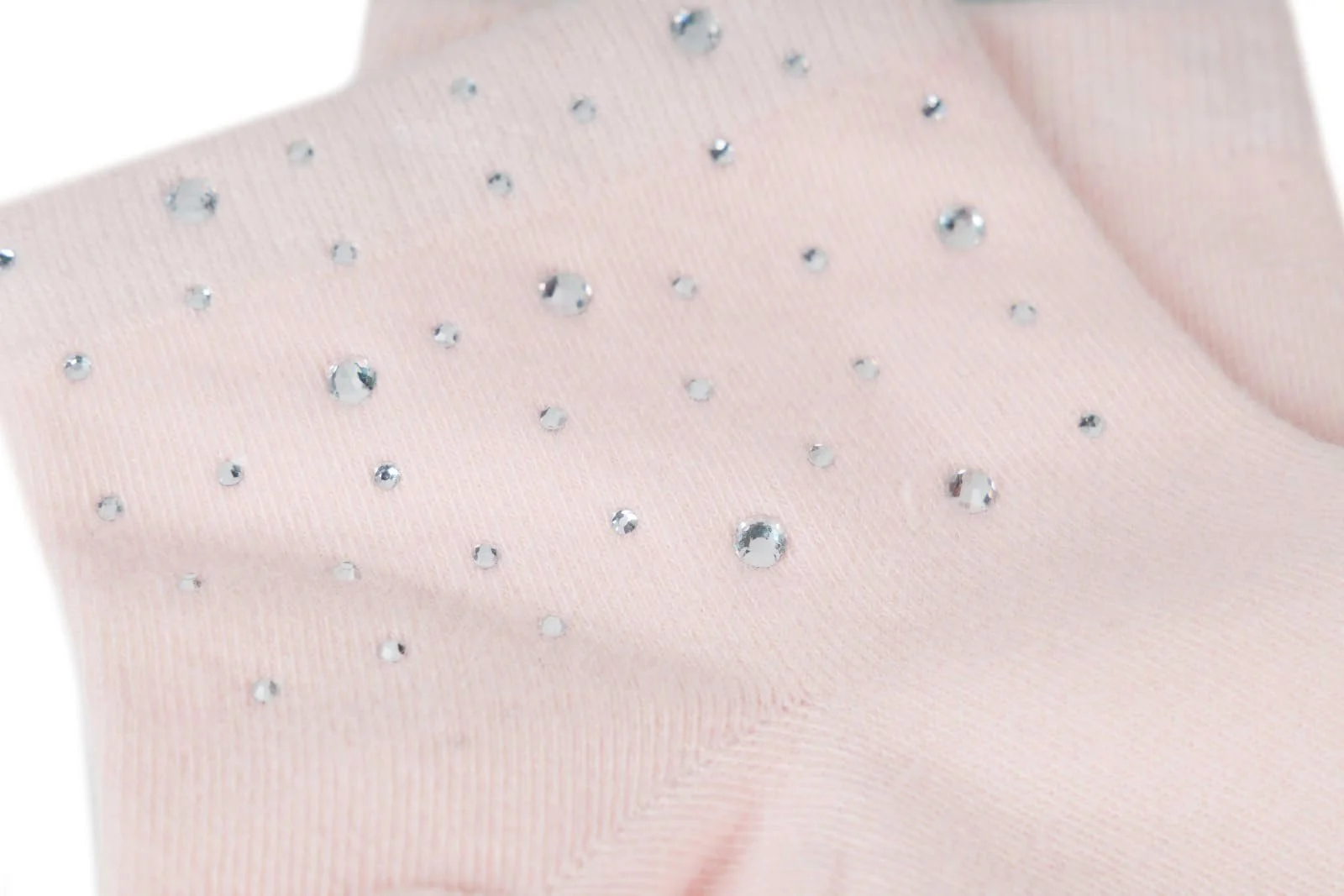 Носки styleBREAKER Женские с аппликацией из страз на поясе, Размер 35-41 EU / 5-9 US / 4-7 UK, Носки до щиколотки со стразами 08030014, Розовый цвет, фото №2