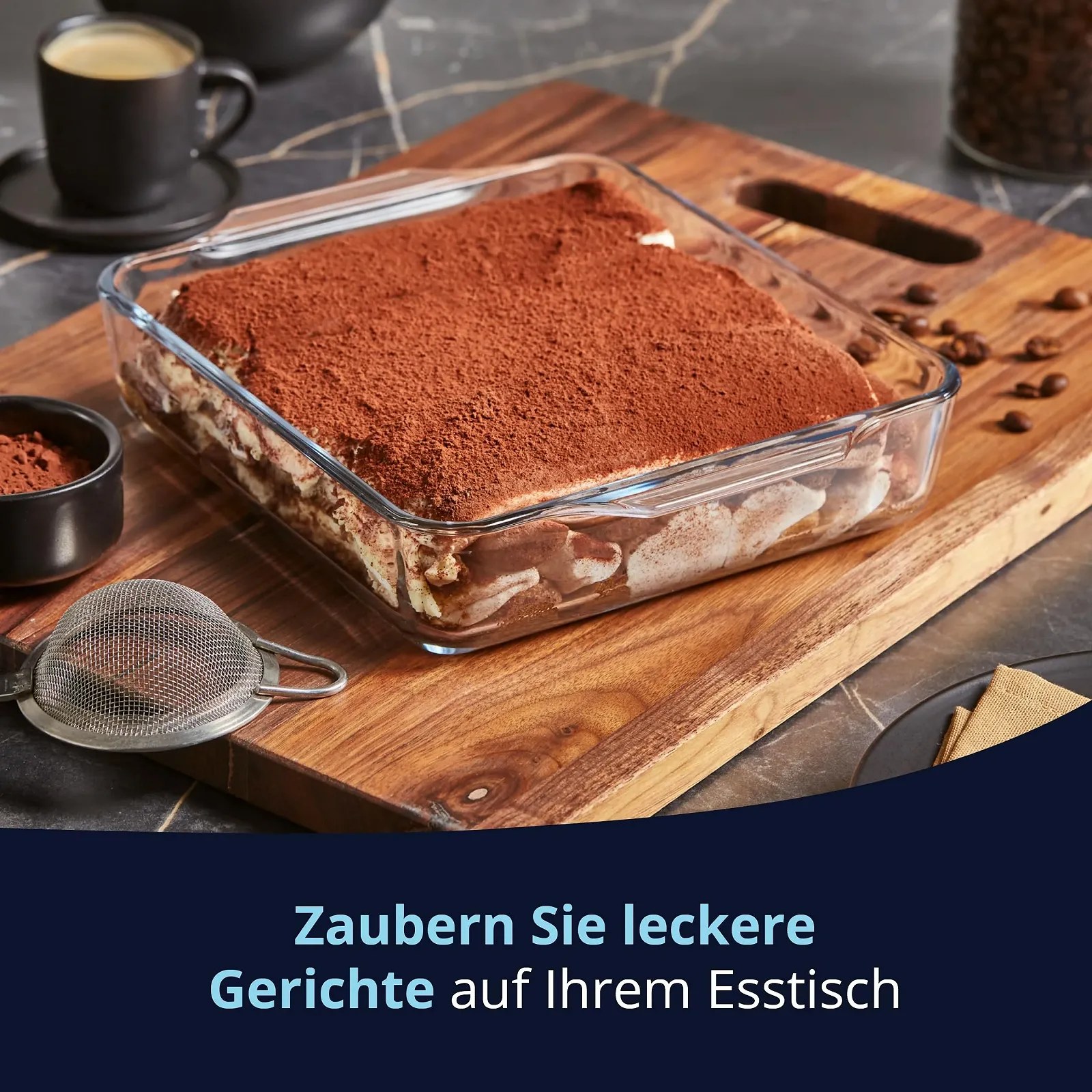 Форма для запікання KHG 1.5 L квадратна скляна з кришкою 24 x 20 x 5 см, фото №4