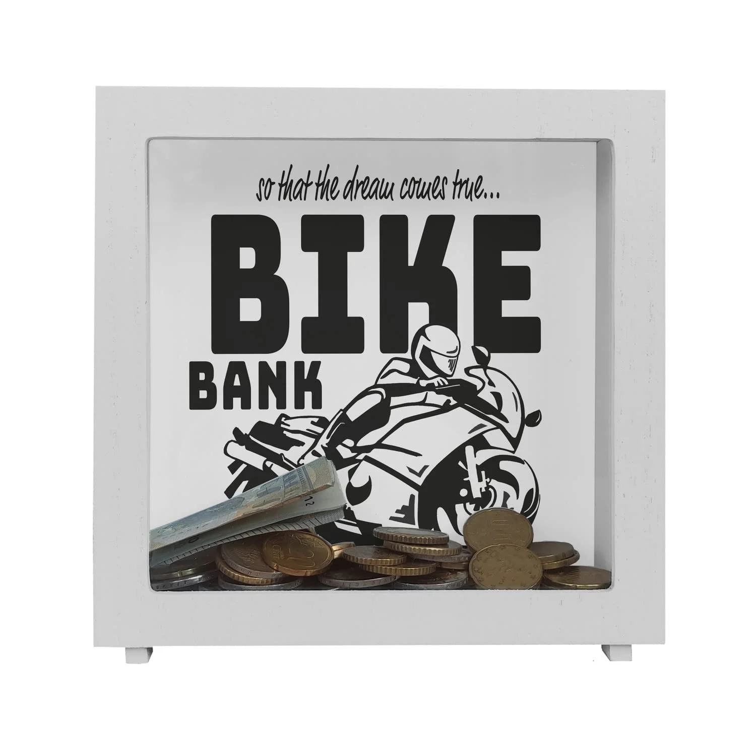 Скарбничка Дерев'яна Рамка Мотоцикл, фото №3