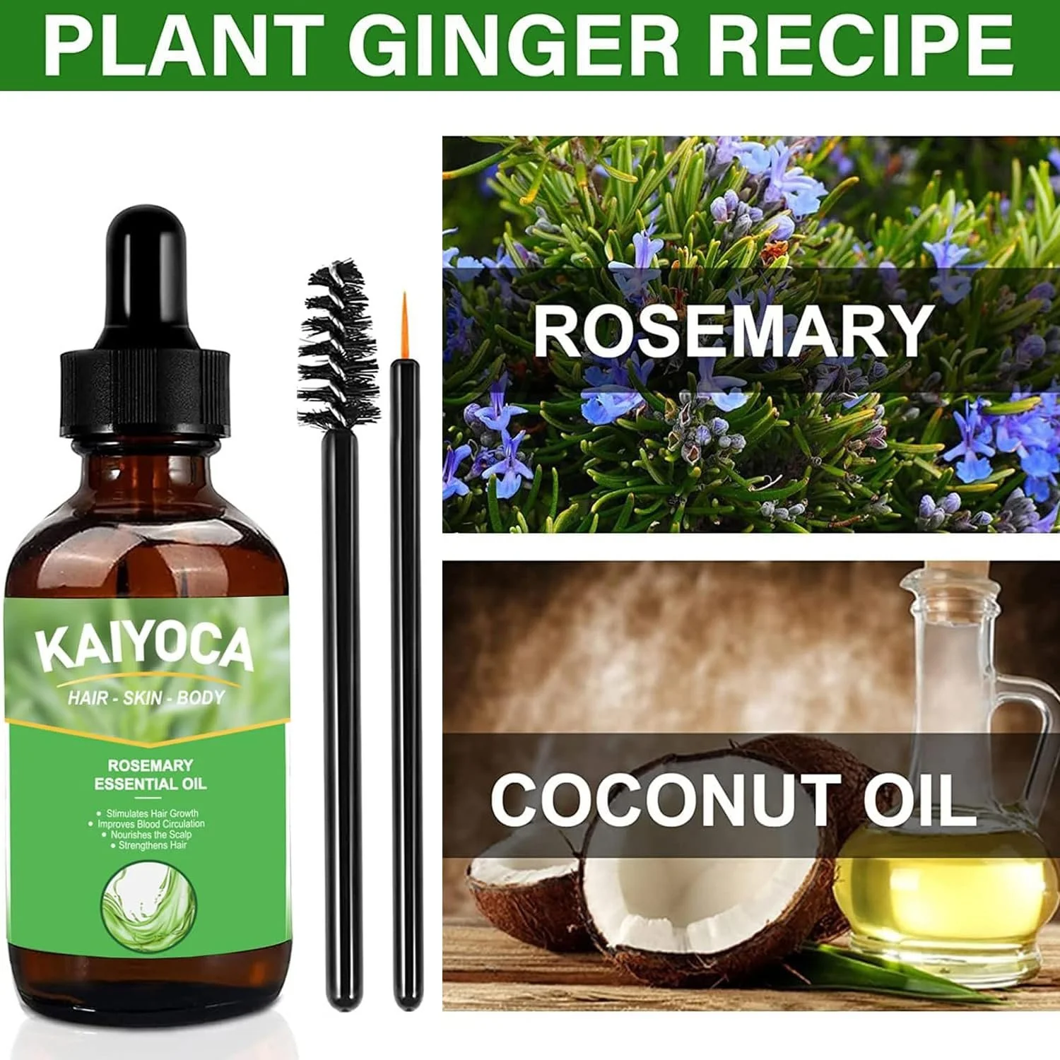 Олія Ефірна Натуральна Розмаринова 2 шт для росту волосся, фото №2 Олія Ефірна Натуральна Розмаринова 2 шт для росту волосся, фото №2