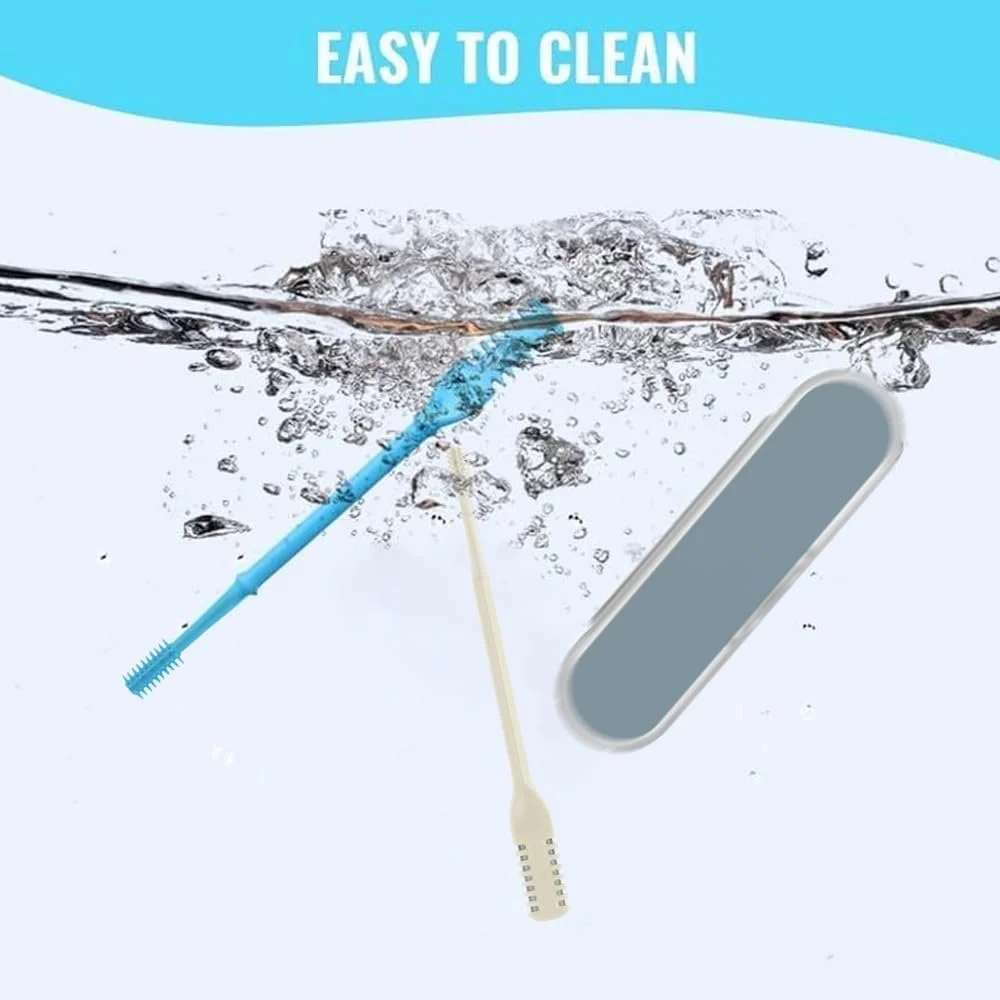 Ручний KBRPEY Удосконалений інструмент для видалення волосся з ніздрів Подвійний інструмент 360° Поворотний, фото №6