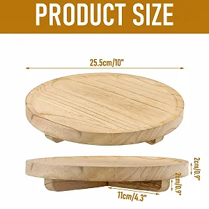 Деревянный поднос круглый для свечей в деревенском стиле. цена на synthetic.ua - Фото 1 Деревянный поднос круглый для свечей в деревенском стиле. synthetic.ua - Фото 1