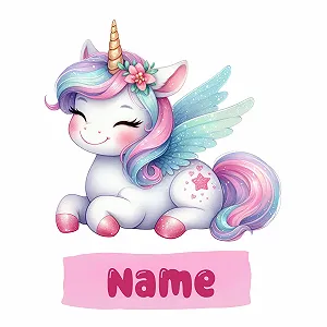 Наклейка на стіну GRAZDesign Unicorn Personalised 61 x 50 см - Фото 1