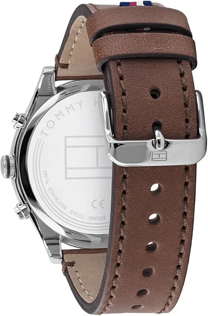 Годинник Tommy Hilfiger Multi Dial Quartz для чоловіків шкіряний ремінець, фото №3 Годинник Tommy Hilfiger Multi Dial Quartz для чоловіків шкіряний ремінець, фото №3