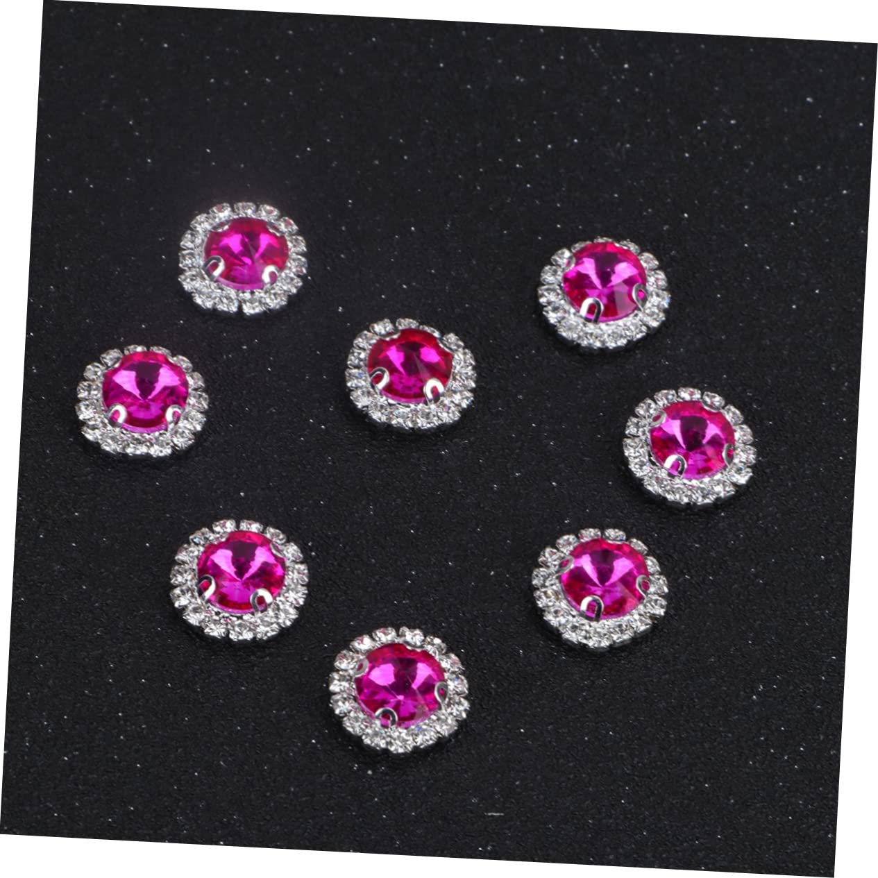 Стразы Круглые TEHAUX 20 шт. Розовый, фото №2