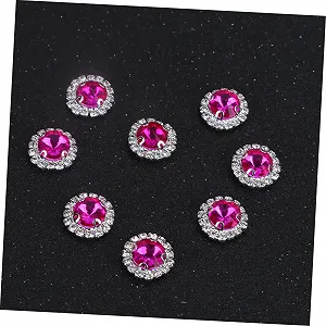 Стразы Круглые TEHAUX 20 шт. Розовый synthetic.ua - Фото 1