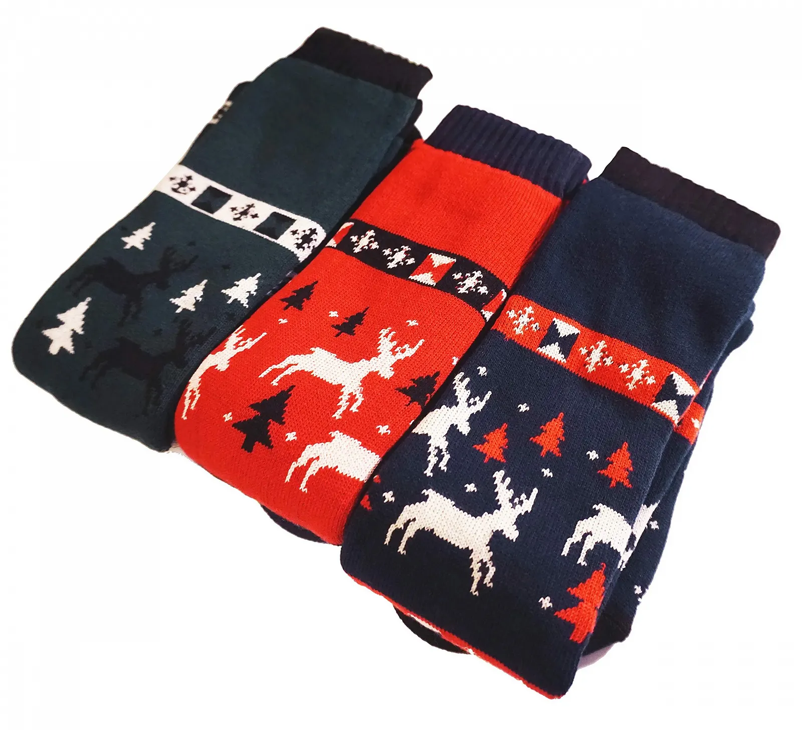 Рождественские гольфы Weri Spezials для мужчин и женщин, махровые, с красивым северным узором, разных цветов, фото №3 Рождественские гольфы Weri Spezials для мужчин и женщин, махровые, с красивым северным узором, разных цветов, фото №3