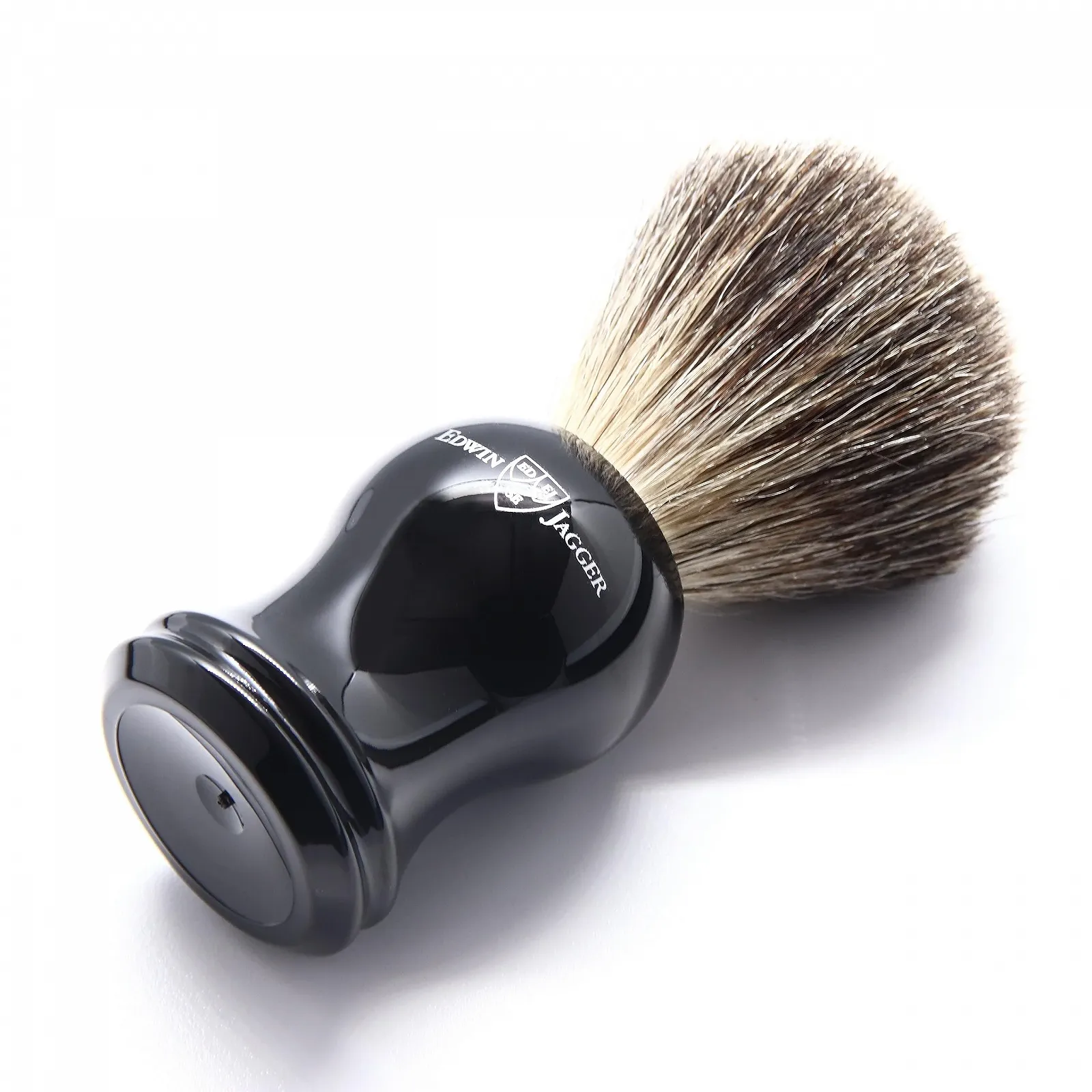 Помазок для гоління Edwin Jagger Pure Badger Imitation Ebony, фото №2