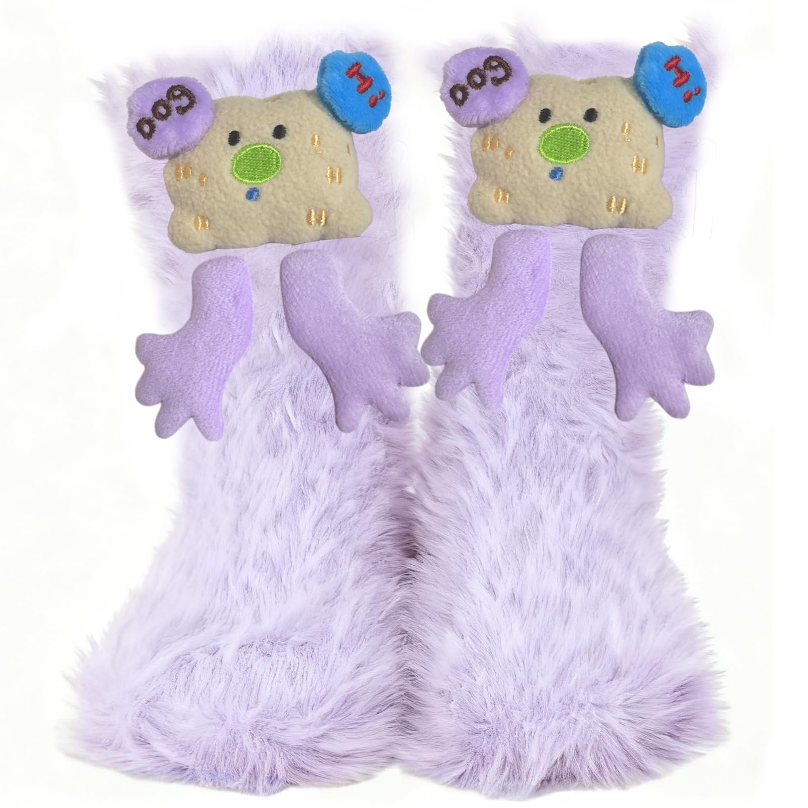 1 пара пушистых носков, фото №1