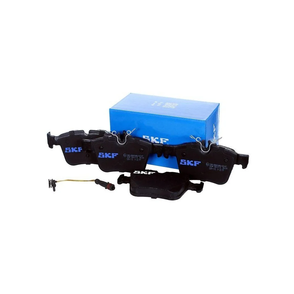 Комплект гальмівних колодок, дискові гальма SKF VKBP 90117 E для MERCEDES-BENZ задня вісь, фото №1 Комплект гальмівних колодок, дискові гальма SKF VKBP 90117 E для MERCEDES-BENZ задня вісь, фото №1