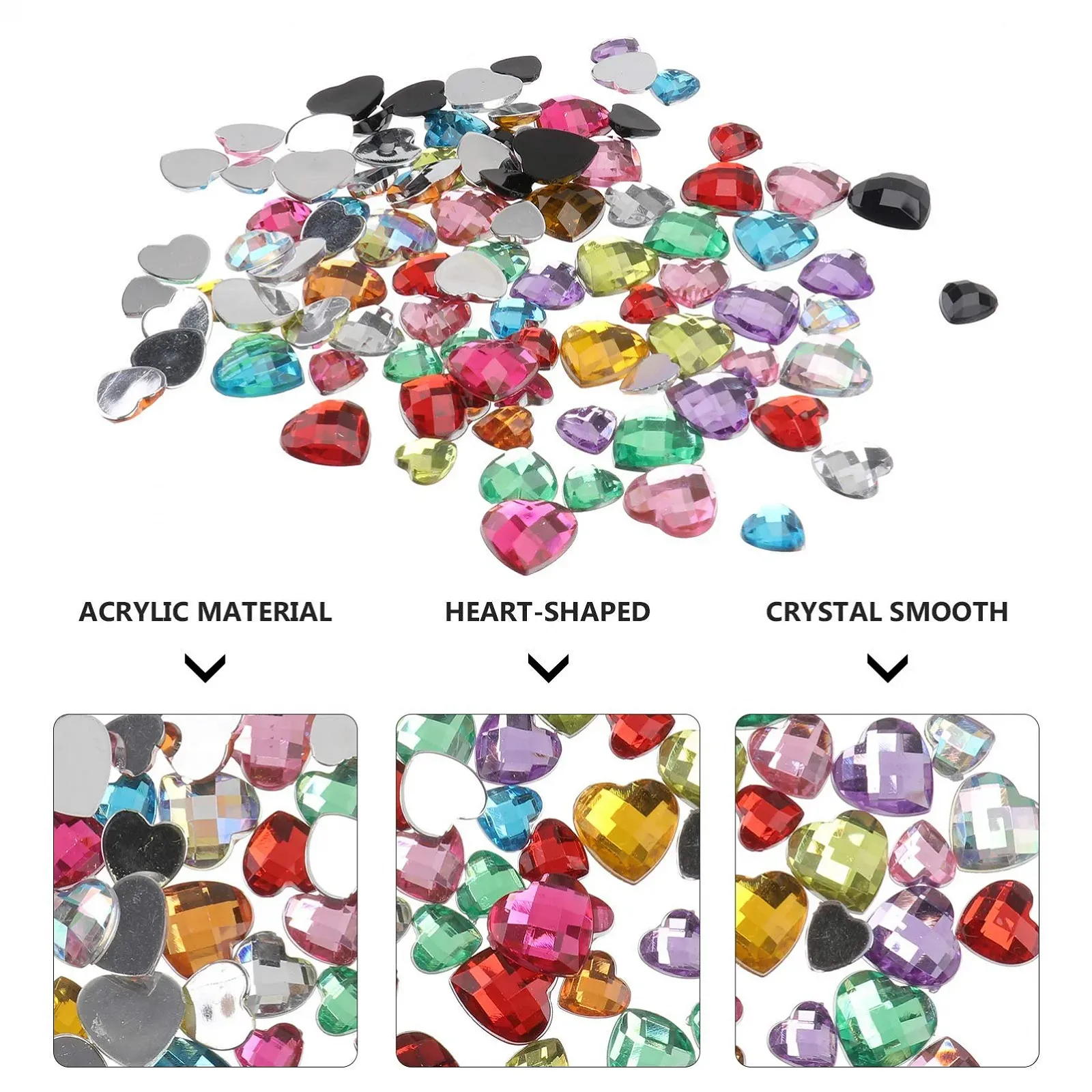 Аксессуары для волос FRCOLOR 3 набора, инструмент для маникюра с плоскими стразами, подвесками, камнями для дизайна ногтей, акриловыми украшениями на Хэллоуин 3D, фото №2