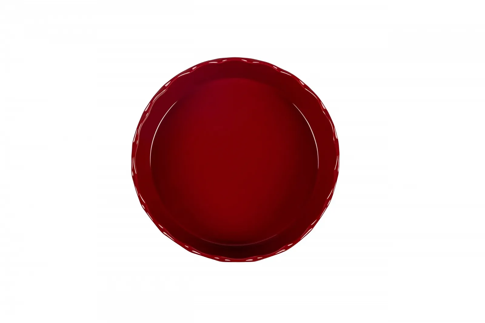 Круглая форма для запекания Sallys Stoneware 24.5 см, устойчивая к царапинам, красный ампир, фото №2