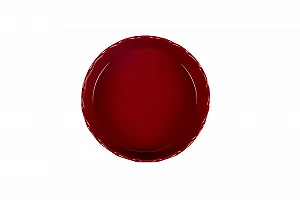 Круглая форма для запекания Sallys Stoneware 24.5 см, устойчивая к царапинам, красный ампир synthetic.ua - Фото 1