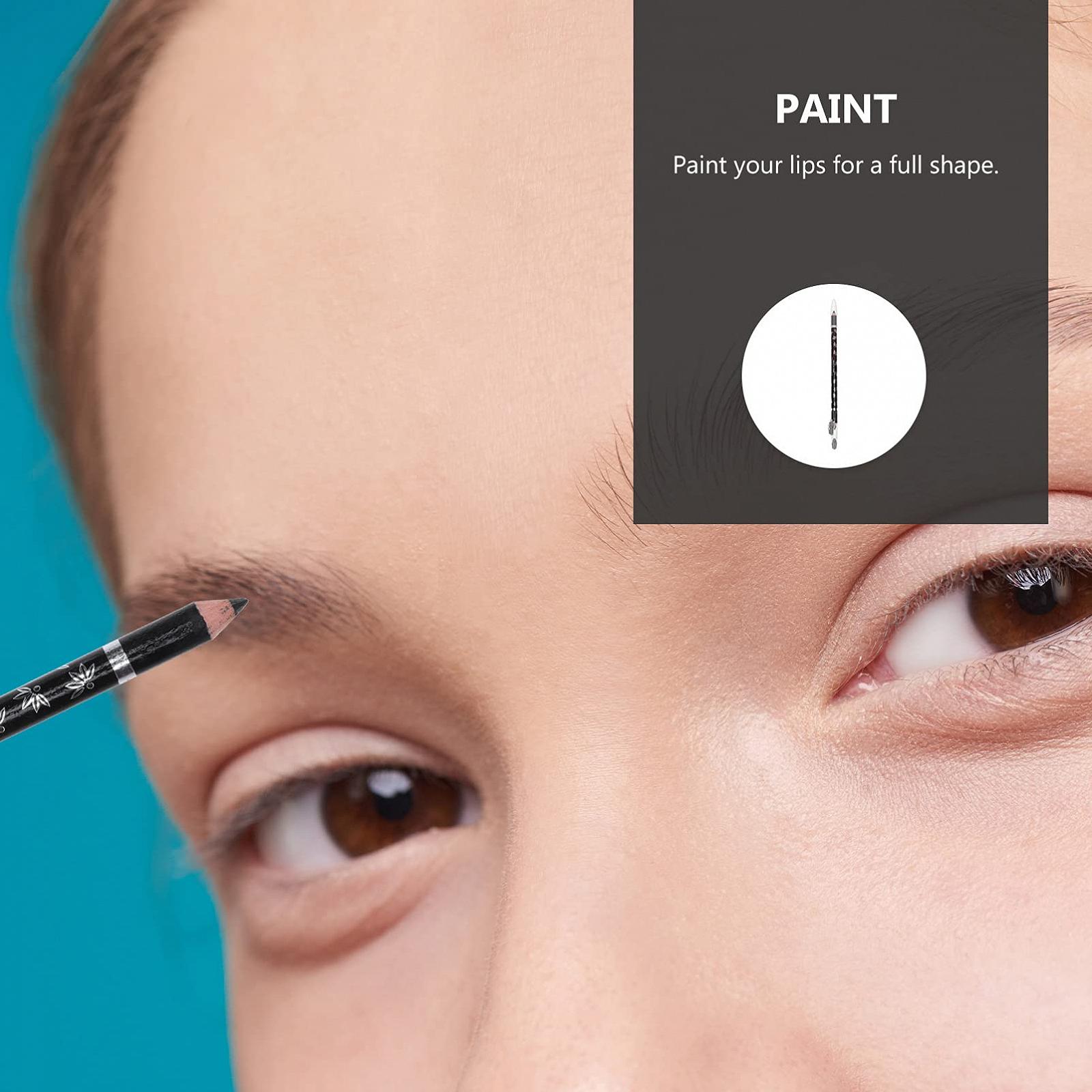 Карандаш для бровей Minkissy с точилкой Двойной наконечник 4 шт., фото №4