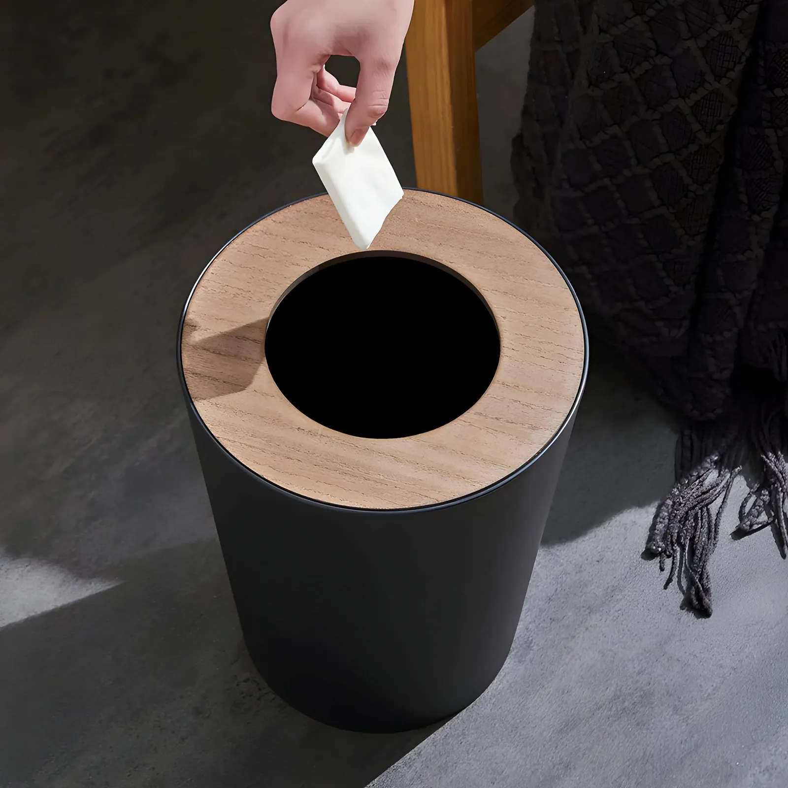 Набір для ванної кімнати Retoo 6 предметів, дозатор мила, тримач для зубних щіток, мильниця, склянка, органайзер, чорний колір, фото №8 Набір для ванної кімнати Retoo 6 предметів, дозатор мила, тримач для зубних щіток, мильниця, склянка, органайзер, чорний колір, фото №8