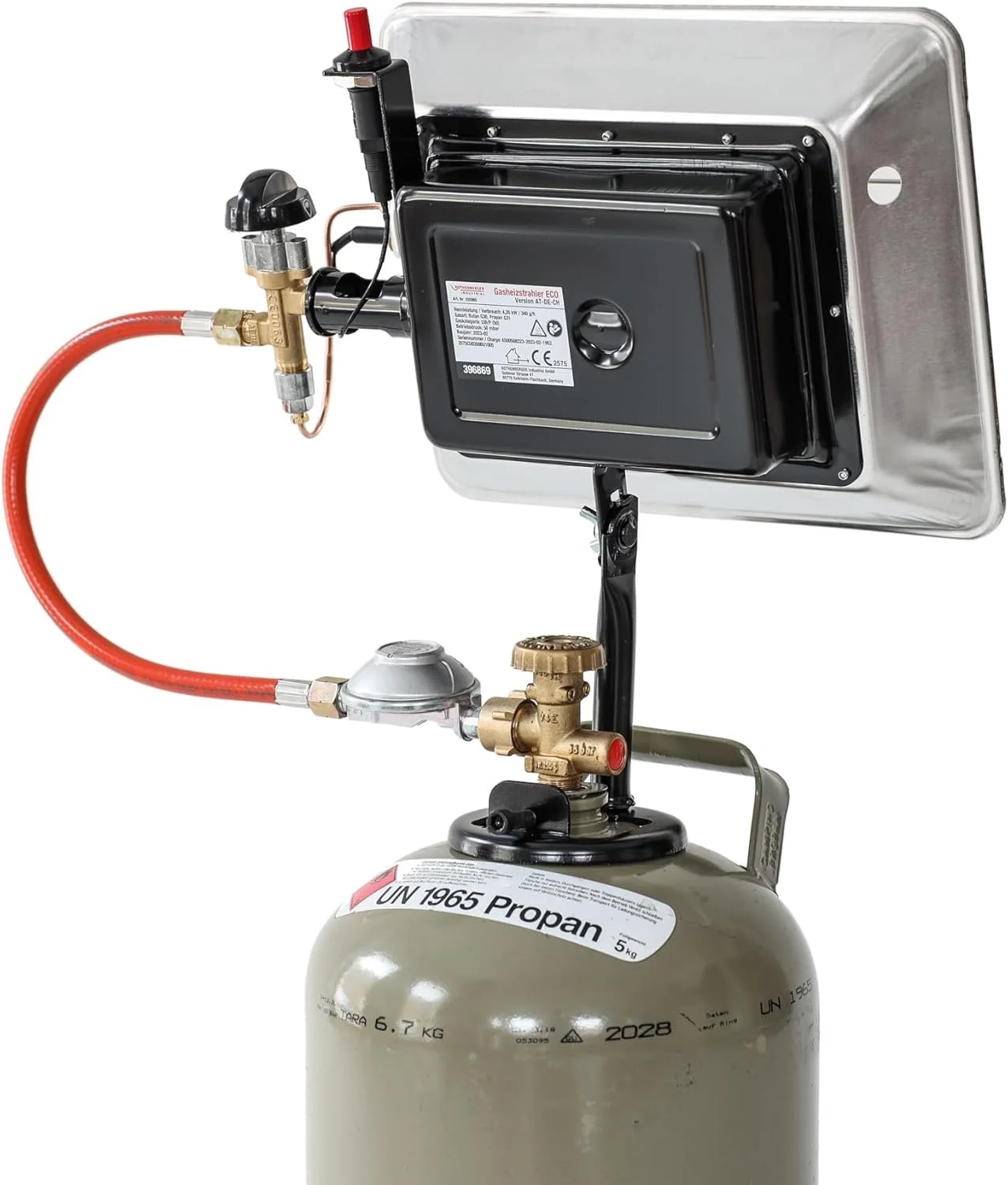 Инфракрасный газовый обогреватель ROTHENBERGER INDUSTRIAL 035985F 4200W Silver, фото №2 Инфракрасный газовый обогреватель ROTHENBERGER INDUSTRIAL 035985F 4200W Silver, фото №2