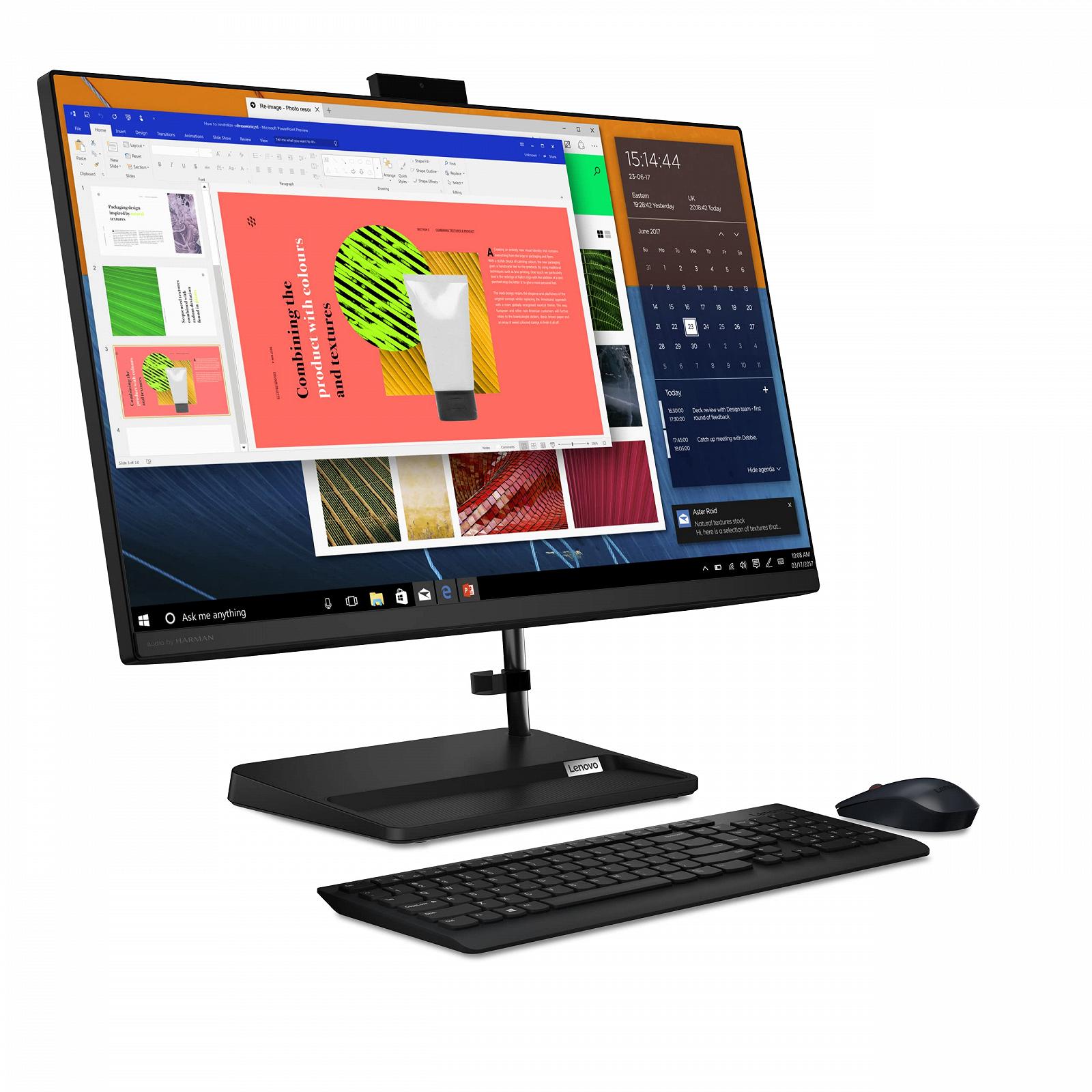Все-в-одном Lenovo IdeaCentre 3 27 дюймов Full HD AMD Ryzen 7 7730U 16GB RAM 1TB SSD AMD Radeon Graphics Win11 Home Черный, фото №3