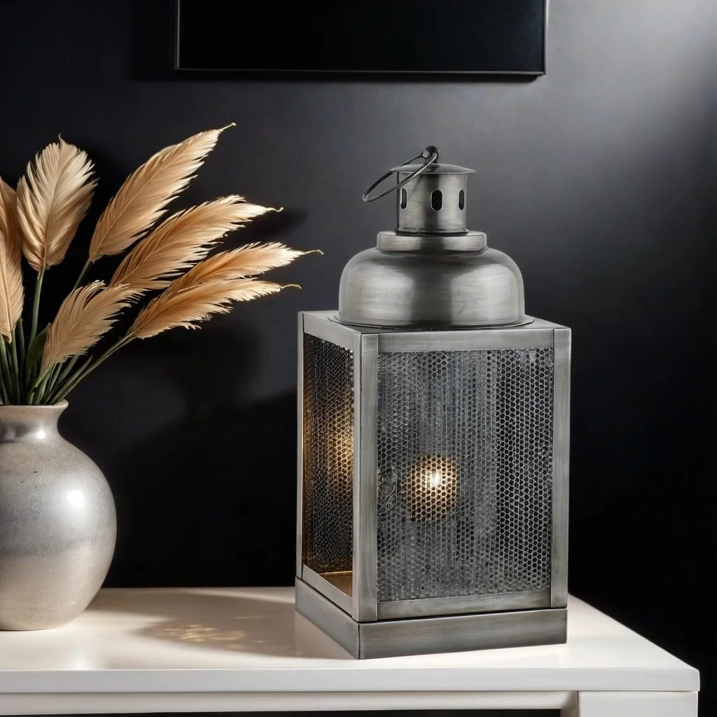 Настільна лампа Marrakech Ceed 35 см Метал E27 Сріблястий, фото №5