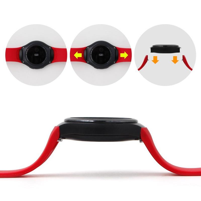 Силіконовий мішок для годинників Samsung Gear S2 Sports SM-R720 / SM-R730 Red, фото №4 Силіконовий мішок для годинників Samsung Gear S2 Sports SM-R720 / SM-R730 Red, фото №4