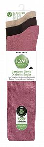 Гольфи IOMI Набір з 3 пар Діабетичні шкарпетки без гумки Екстра широкі бамбукові діабетичні шкарпетки synthetic.ua - Фото 1