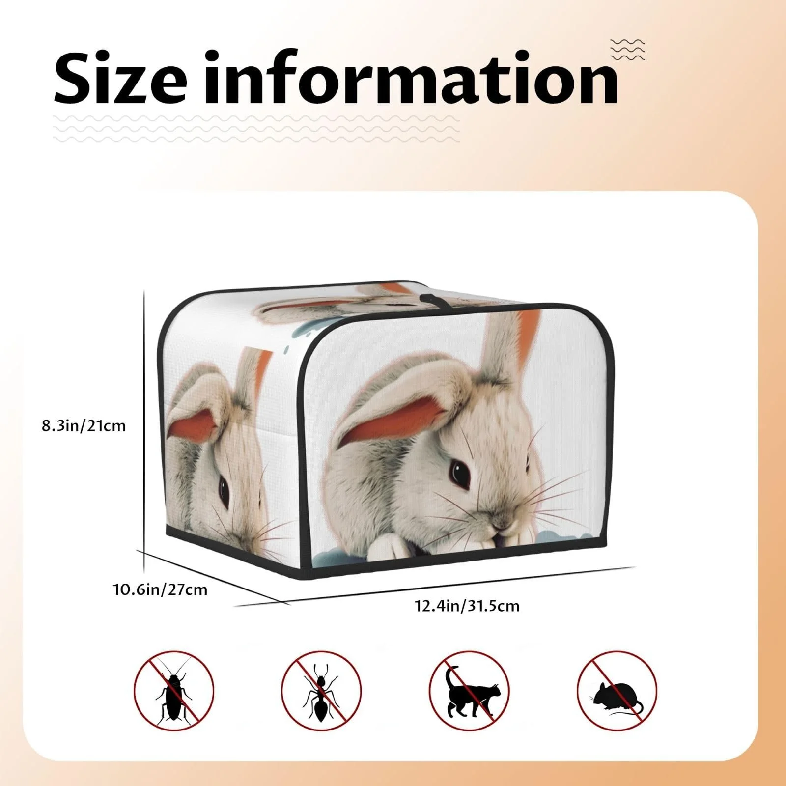 Чохол для 4-скибочного тостера з двома кишенями, фото №2 Чохол для 4-скибочного тостера з двома кишенями, фото №2