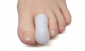 Гелевий ковпачок та захист для пальців ніг Білий, малий - Фото 1