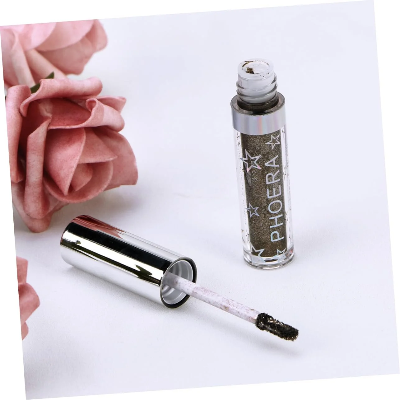 Рідкі тіні для повік Beaupretty з блискітками, металік, перламутр, фото №4