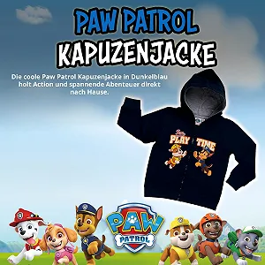 Толстовка з капюшоном на блискавці United Labels Paw Patrol Playtime для хлопчиків synthetic.ua - Фото 1