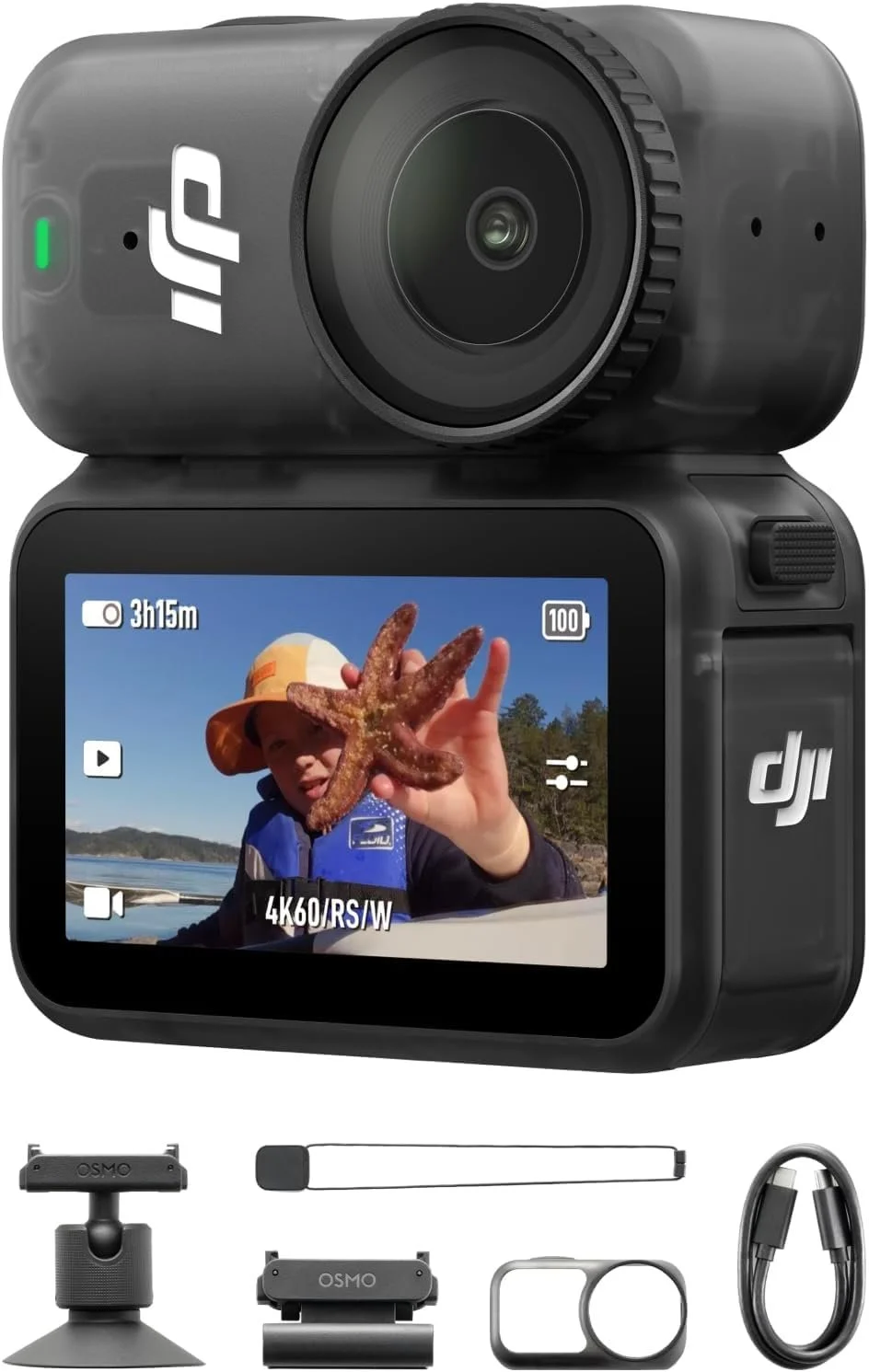 Экшн-камера DJI Osmo Nano Standard Combo 128GB / 35Мп / 4К / 240fps / Wi-Fi / Bluetooth / Водонепроницаемая до 10 м/ Черная (CP.OS.00000460.01), фото №1 Экшн-камера DJI Osmo Nano Standard Combo 128GB / 35Мп / 4К / 240fps / Wi-Fi / Bluetooth / Водонепроницаемая до 10 м/ Черная (CP.OS.00000460.01), фото №1