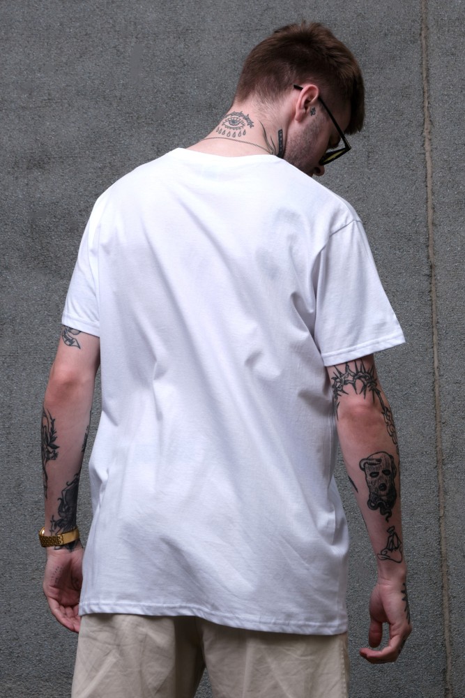 Оверсайз футболка з принтом Without califonia white, фото №3 Оверсайз футболка з принтом Without califonia white, фото №3