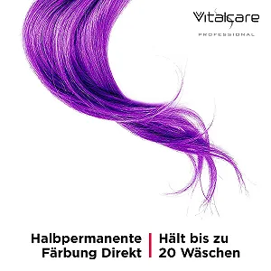Напівперманентна фарба для волосся Vitalcare Vivid Professional Фіолетовий - 3 x 100 мл synthetic.ua - Фото 1