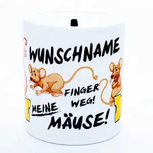 Копилка Mice Керамическая Белая - Фото 1