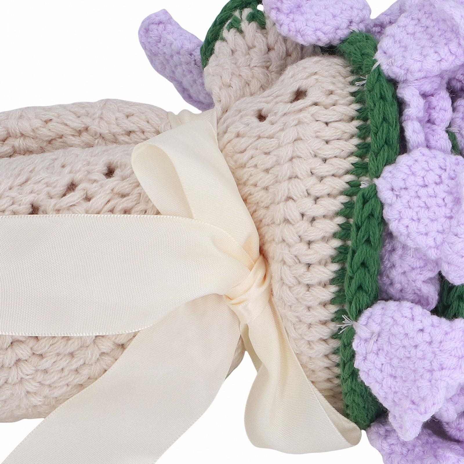 Покривало Greensen Серія Ручна робота Модель Квітковий букет 3D 60 см Фіолетовий, фото №6 Покривало Greensen Серія Ручна робота Модель Квітковий букет 3D 60 см Фіолетовий, фото №6