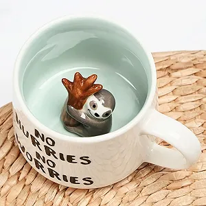 Кухоль Лінивець Подарунок на пенсію 3D Кухоль, 350 мл - Фото 1