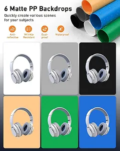 Професійний фотобокс DUCLUS 80 см / 210 LED / 5600K / CRI 96+ / 6 фонів / Складний / Чорний ціна на synthetic.ua - Фото 1 Професійний фотобокс DUCLUS 80 см / 210 LED / 5600K / CRI 96+ / 6 фонів / Складний / Чорний synthetic.ua - Фото 1