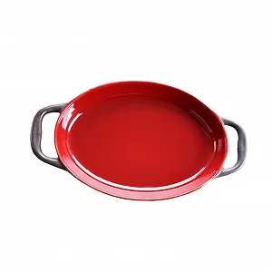 Форма для запекания керамическая прямоугольная с боковыми ручками термостойкая универсальная - Фото 1